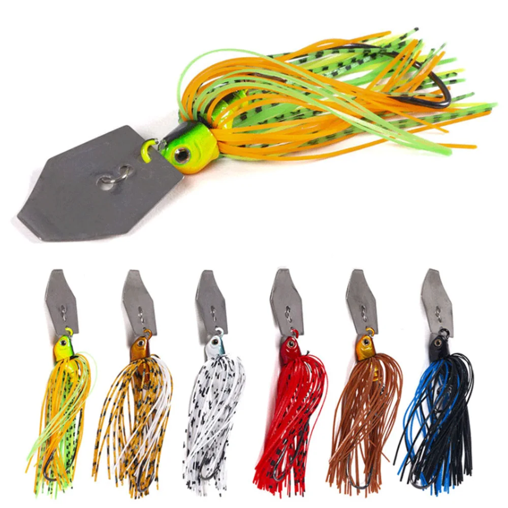 10g Chatter Bait Spinner Bait Weedless Fishing Lure Buzzbait Wobbler Chatterbait for Bass Pike Walleye Fish