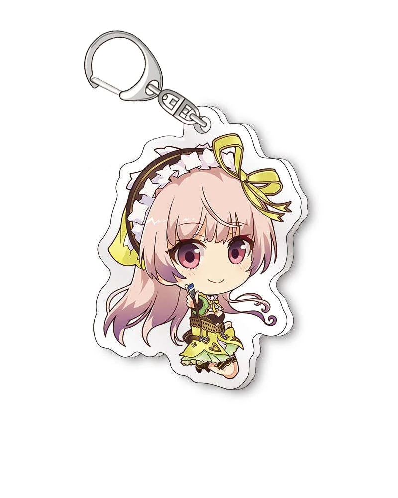 Anime Peripheral Store Lila Empel Klaudia Tao 25th Anniversary Acrylic HD Characters Keychain Pendant Fans Charm Gifts About 6cm