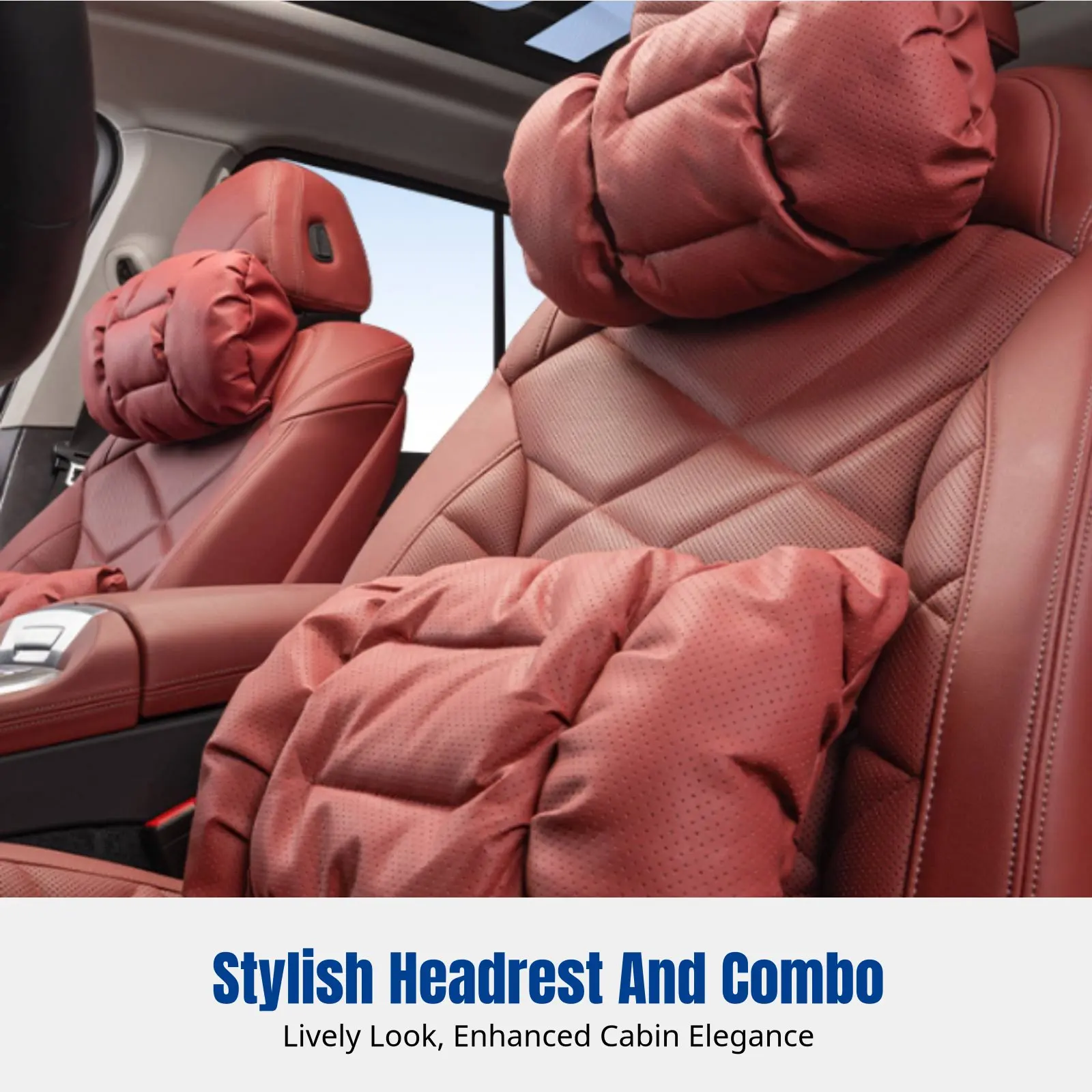 

Подушка для шеи из натуральной кожи для автомобиля, дышащая, всесезонная, с эргономичной поддержкой