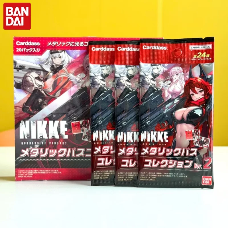 Tarjetas coleccionables de metal oficiales de Bandai Goddess Of Victory Nikke, Vol. 2, coleccionables de anime y videojuegos para fanáticos de ACGN y coleccionistas de tarjetas