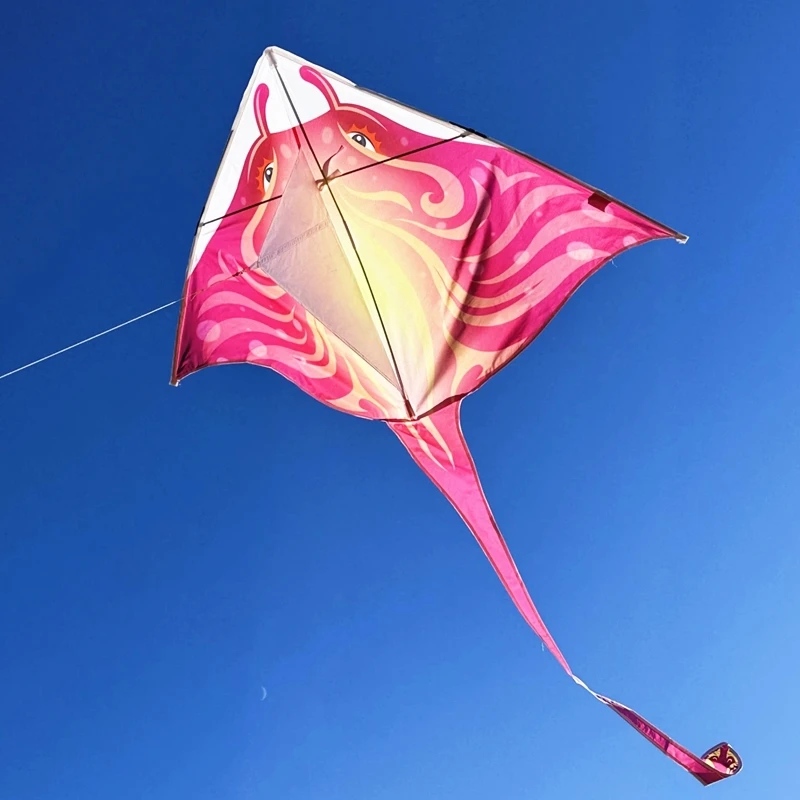 140cm Devil Fish kite flying toys for adults kite fabric nylon kite eagle kites string line rays beach games papalotes snake