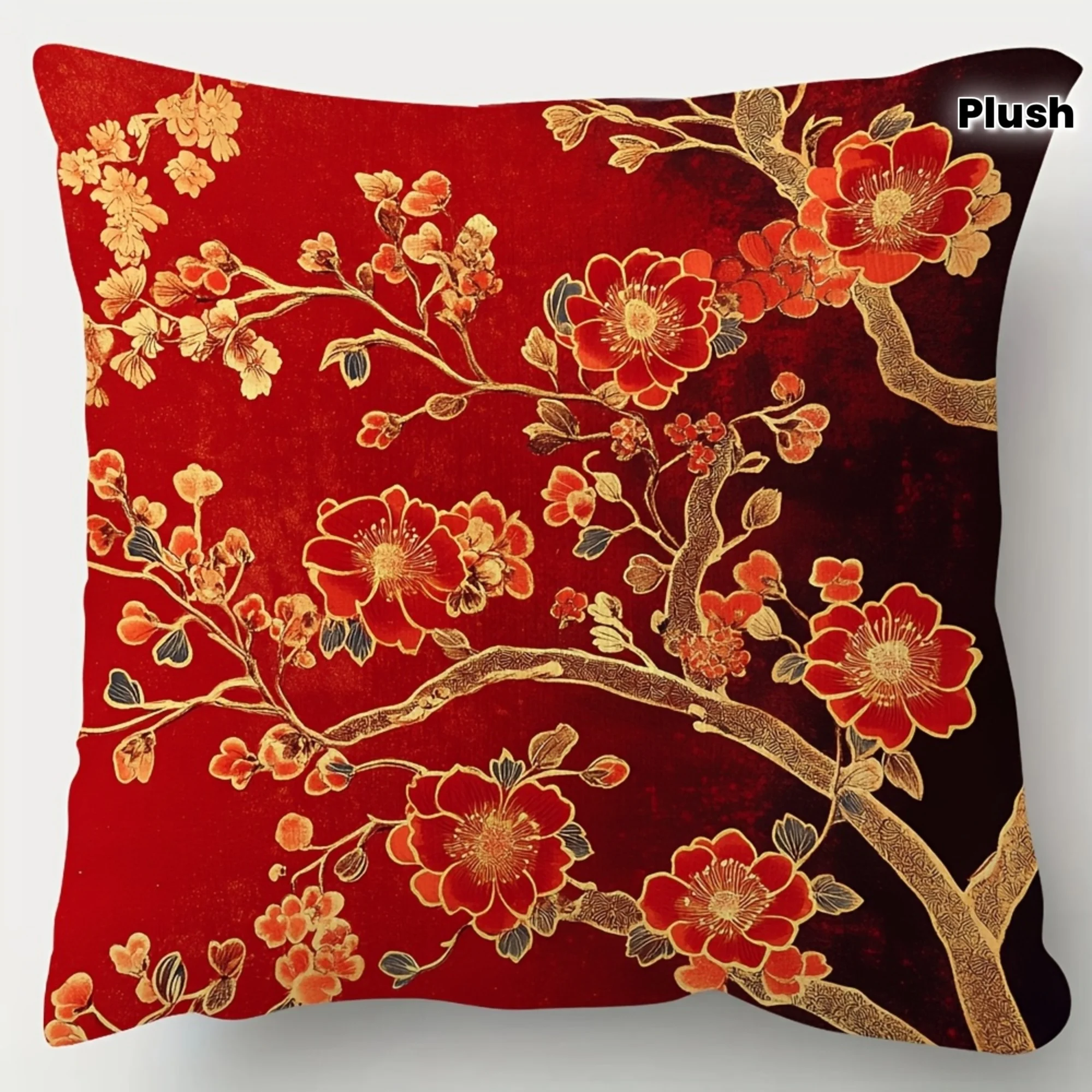 1pc Of  Decorative Pillowcase For Chinese New Year Featuring Double-Sided Printing Measuring