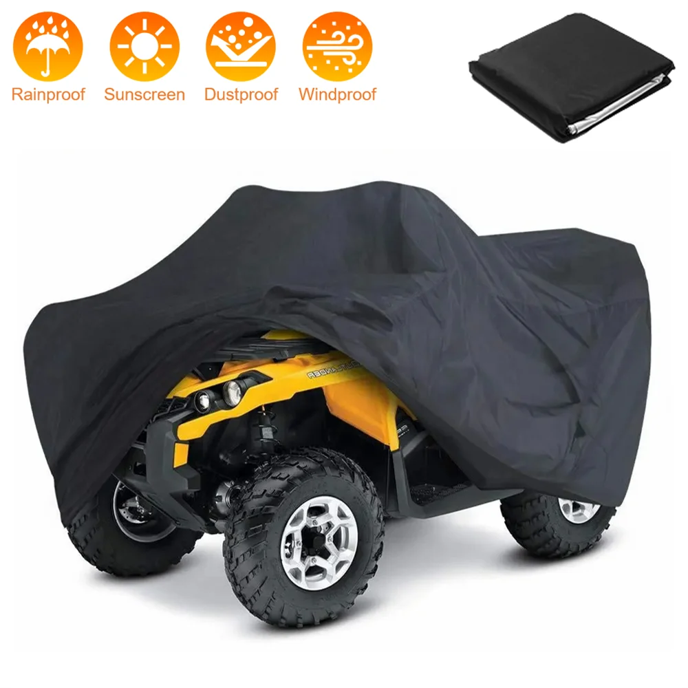 2 Doors UTV 210D Oxford Cloth Protect Utility Vehicle Storage Cover Rain Dirt Rays-Reflective for Can Am Maverick X3 2017-2025 view 2