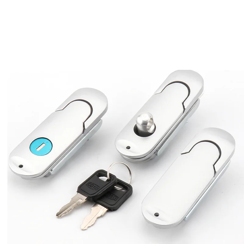 

MS843-1-2 Electric Cabinet Handle Lock Stainless Steel 304 Cabinet Door Panel Lock Tubular Cam Design New Popular Lock Cylinders