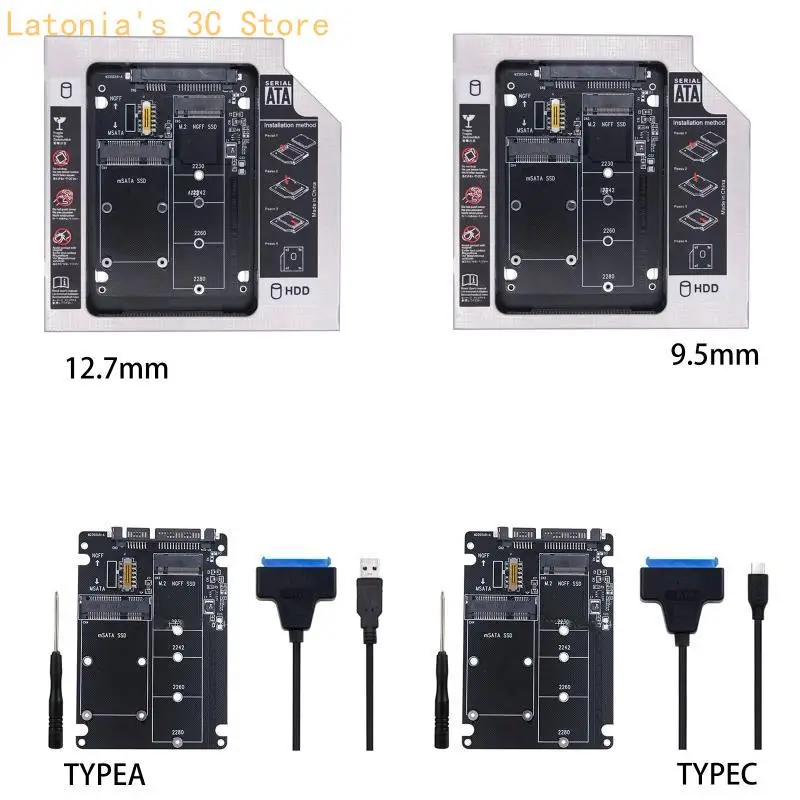 for M.2 NGFF mSATA SSD to 2.5