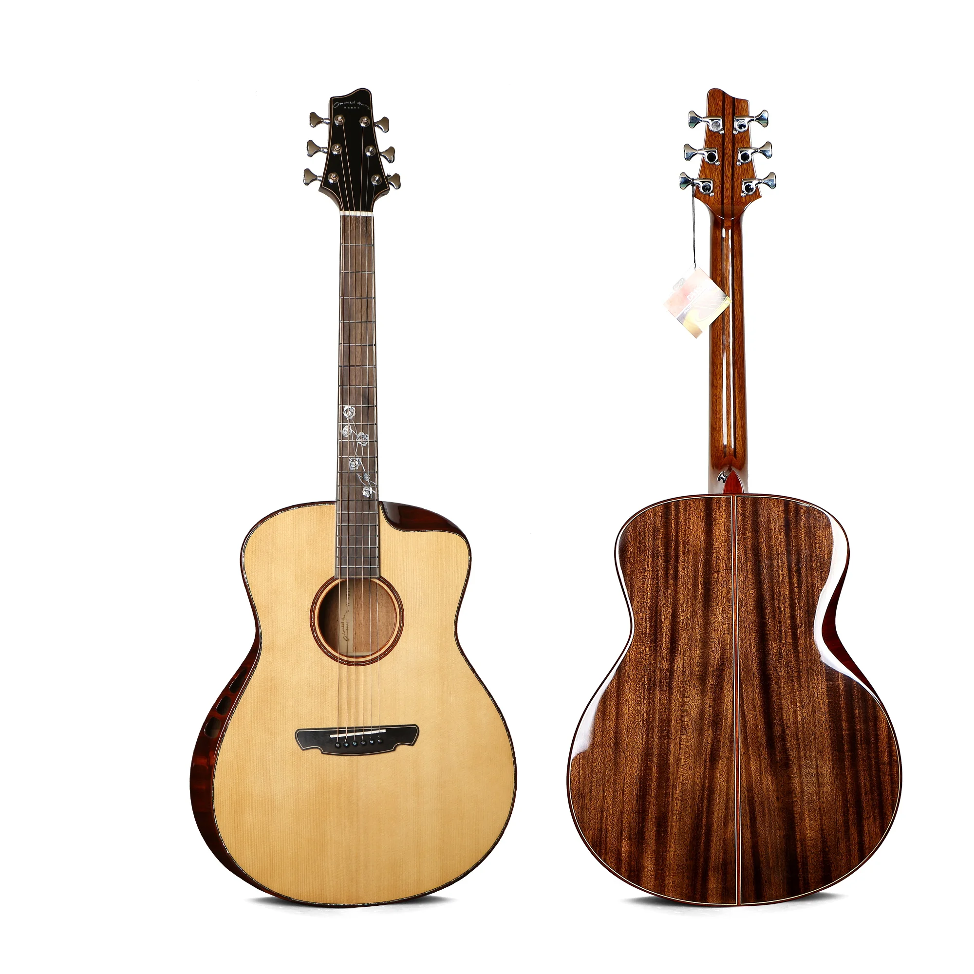 High end factory handmade all solid sitika spruce top 41 inch all solid acoustic guitar for wholesale