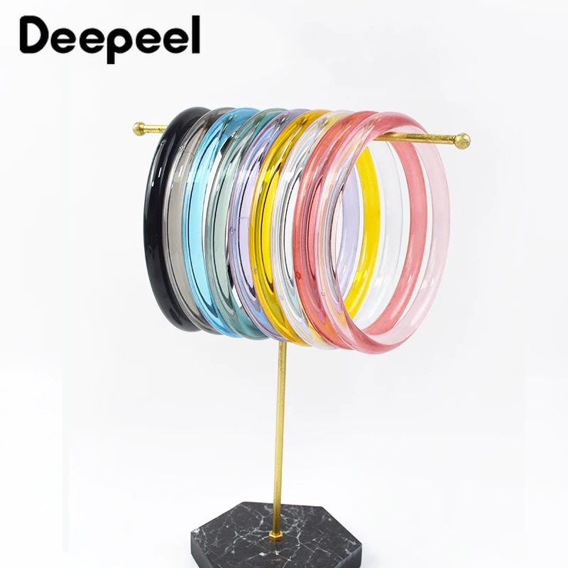 2/4/10 Stuks Deepeel 10 Cm O Ring Acryl Tas Handvat Plastic Ronde Handvatten Voor Handtas riem Keten Portemonnee Diy Handgemaakte Accessoires