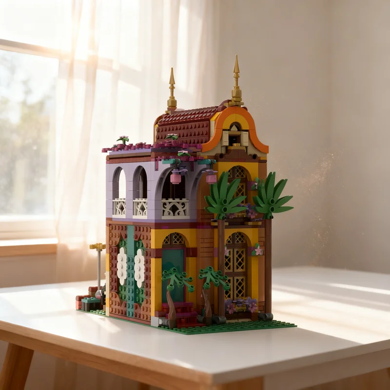 

1005pcs MOC Enchanted House Disneieny Model Building Blocks Construction Christmas Gifts Toy Creative DIY Idea Brick Kids Toys