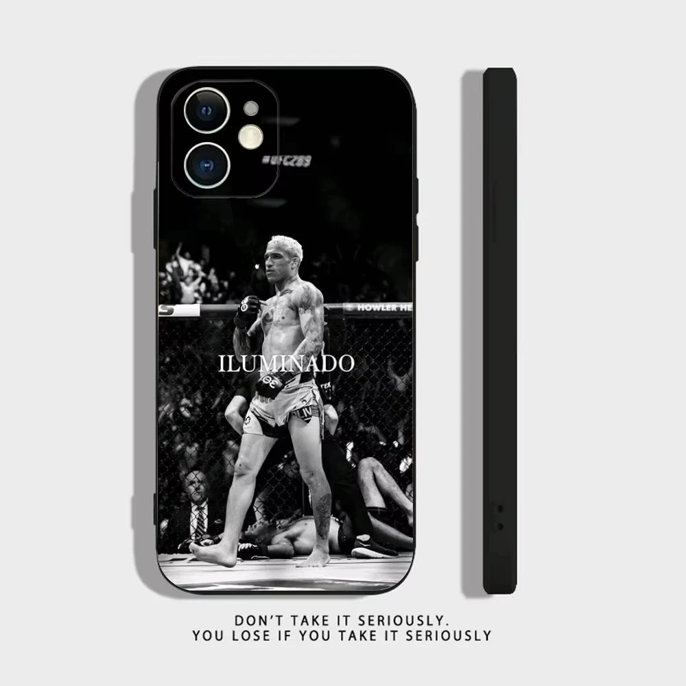 U-Ufc Charles Oliveira Phone Case For iPhone 17 Air 16 E 15 14 13 12 11 Pro Max Plus Mini SE 2020 2022 Soft Silicone Black Cover - view 4