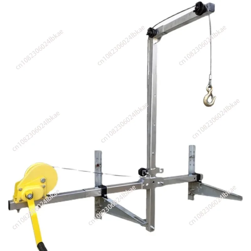 10/15/20m Air Conditioning Lifting Tool Folding Crane Lifting Bracket Manual Winch Assembly Air Conditioner Lifting Machine