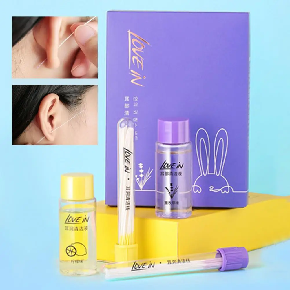 Linha útil da limpeza da orelha da linha da prevenção do orelha-piercing 20 ml/set resistente ao desgaste anti-entupimento