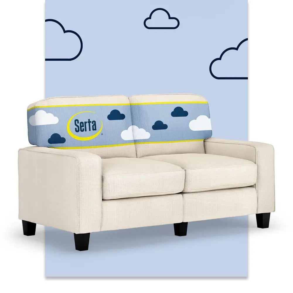 

Palisades 61 Track Arm Sofa, Easy Care Polyester, Soft Pillow Back, Pocket Coil Seat Cushions, Removable Covers, Loveseat or Co