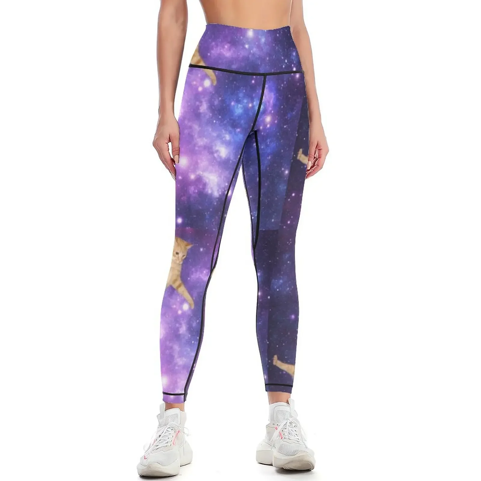 

Space Cat Leggings Women sportwear Female legging pants sports tennis for Tight fitting woman Womens Leggings