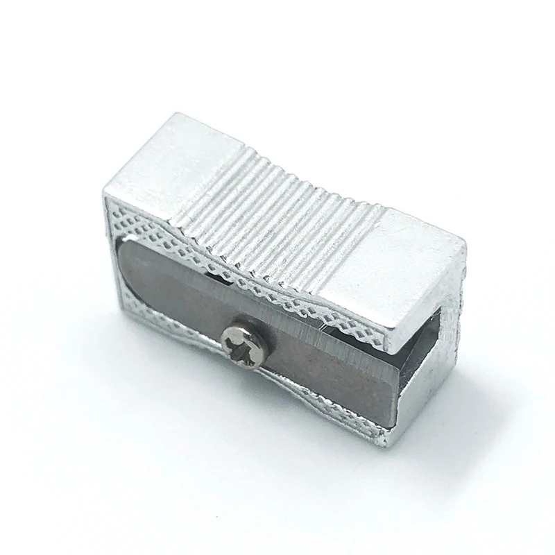 Stainless Steel Pencil Sharpener Stationery Single Hole Metal Pencil Sharpener