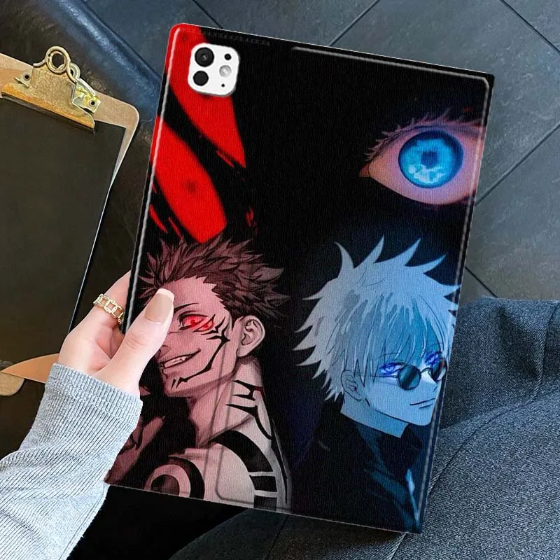 

Чехол для планшета в стиле аниме J-Jujutsu Kaisen Art для iPad Pro Air mini 7, 6, 4, 11, 10, 7, 6, 5, 13, 12,9 11 10,9 10,5 10,2 дюйма