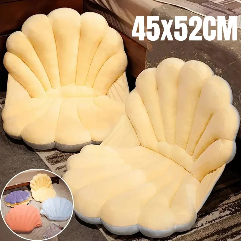 1PC Luxury Decor Shell Pillow Princess's Fantastic Velvet Pillow Sea Shell Home Decor Bed Sofa Cushion Decoration Gift 45x52cm image 6