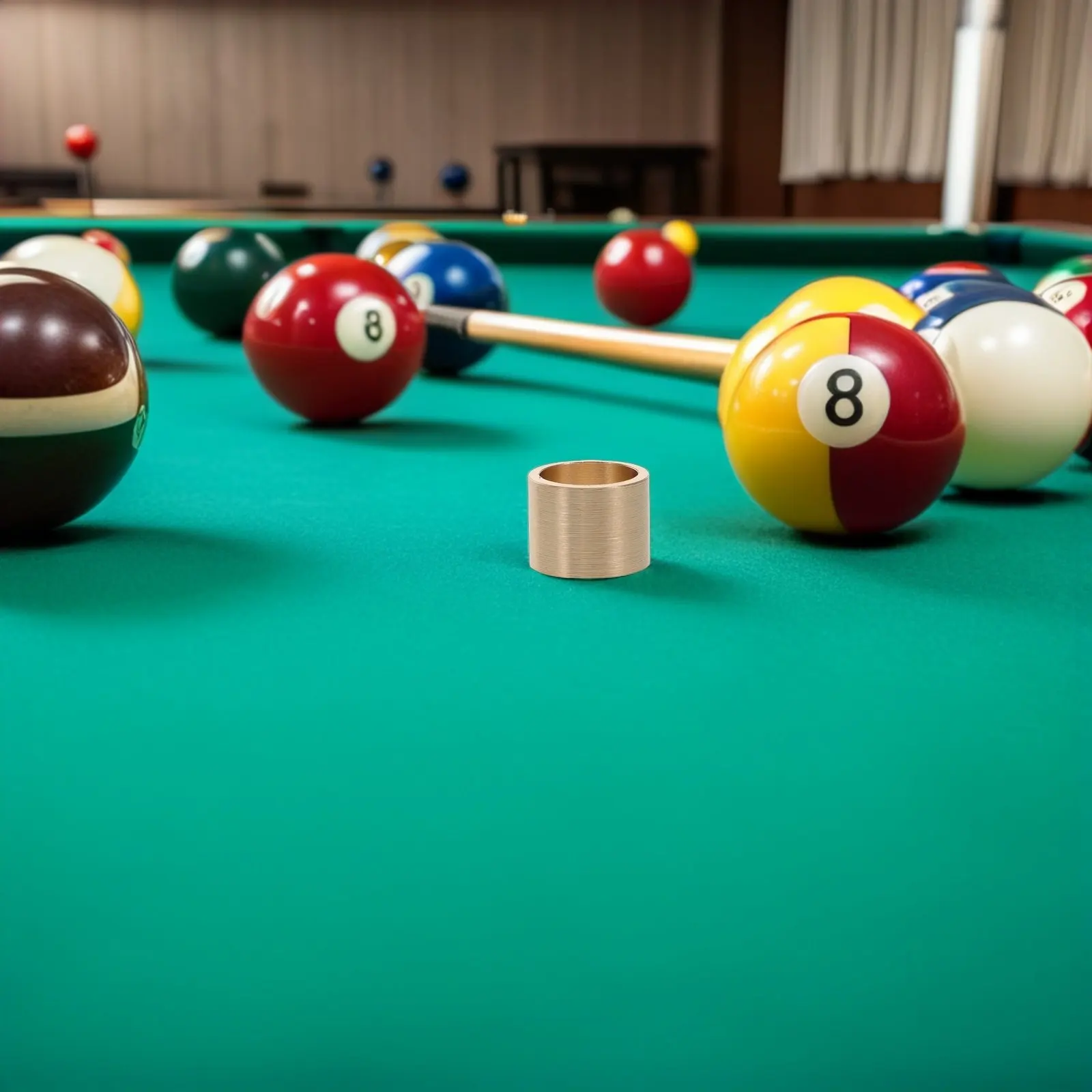 

10pcs Billiard Tip Prep Accessory 10Mm Replaceable Pool Ferrules Repair Maintenance Home Club Use Durable Copper Ferrules For