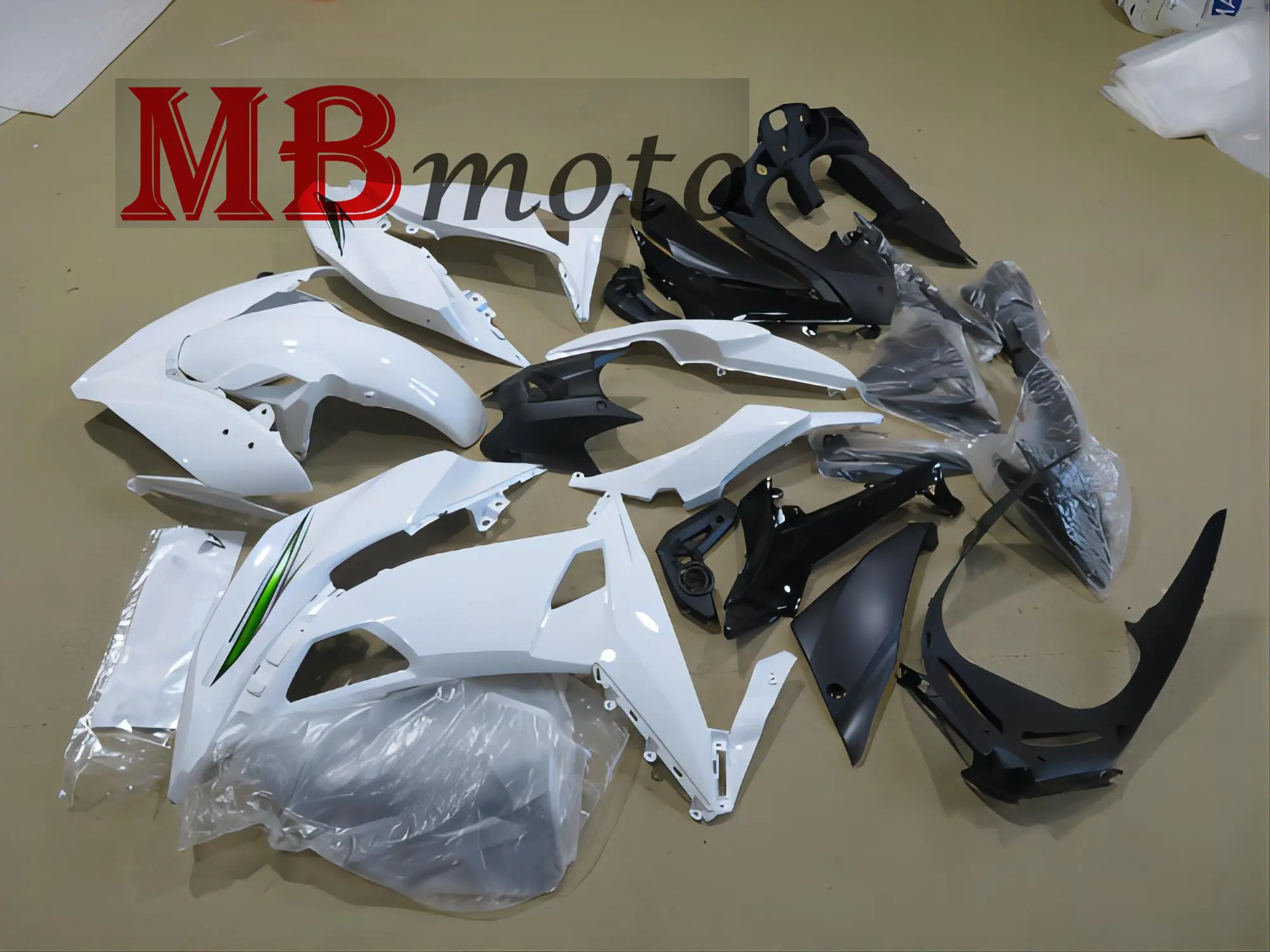 motorcycle  for Kawasaki  ER6F 2017 2018 2019 ninja 650 2017 2018 2019 fairings kit good injection white UV17