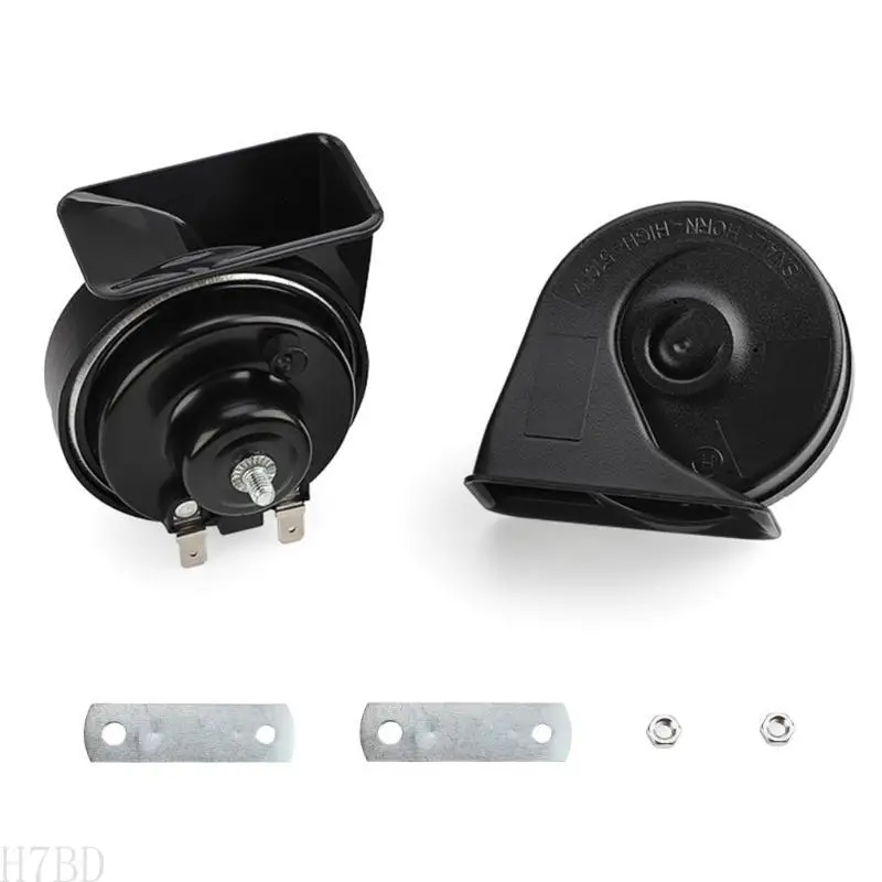 

H7BD Universal Loud Car Horn 12V Электрический поезда улитки Supe Loud Home Водонепроницаемый рога
