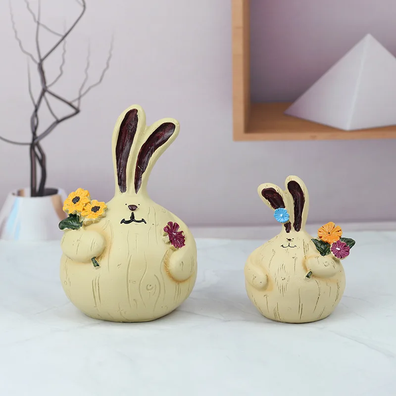 Ornamen desktop dekoratif lucu bawang putih kelinci ruang tamu dekorasi meja kantor hadiah liburan ulang tahun anak pacar