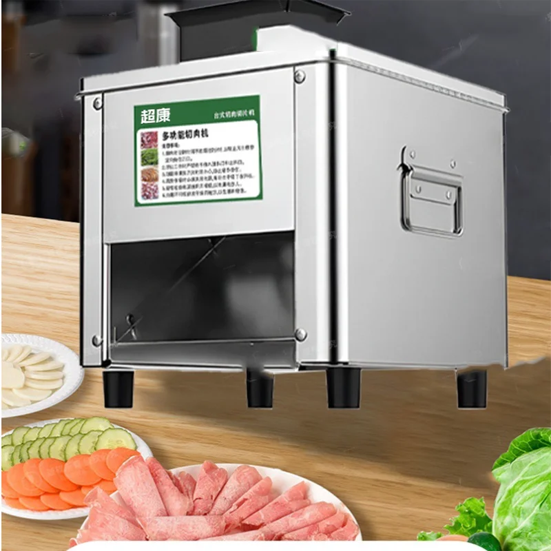 

Удобная работа Настольная мясорубка 12-дюймовая автоматическая машина для нарезки мяса Маленькая мясорубка