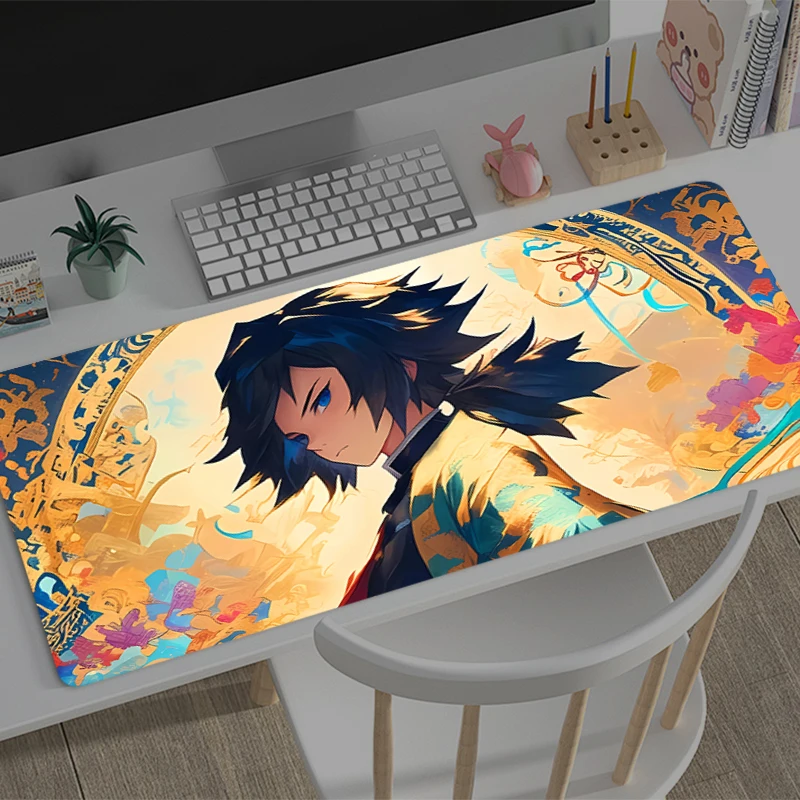 

Mouse Pad Large Demon Slayer Tomioka Giyuu Gamer Keyboard Mat Pads Gaming Desk Protector Mousepad Deskmat PC game Anime Mousepad