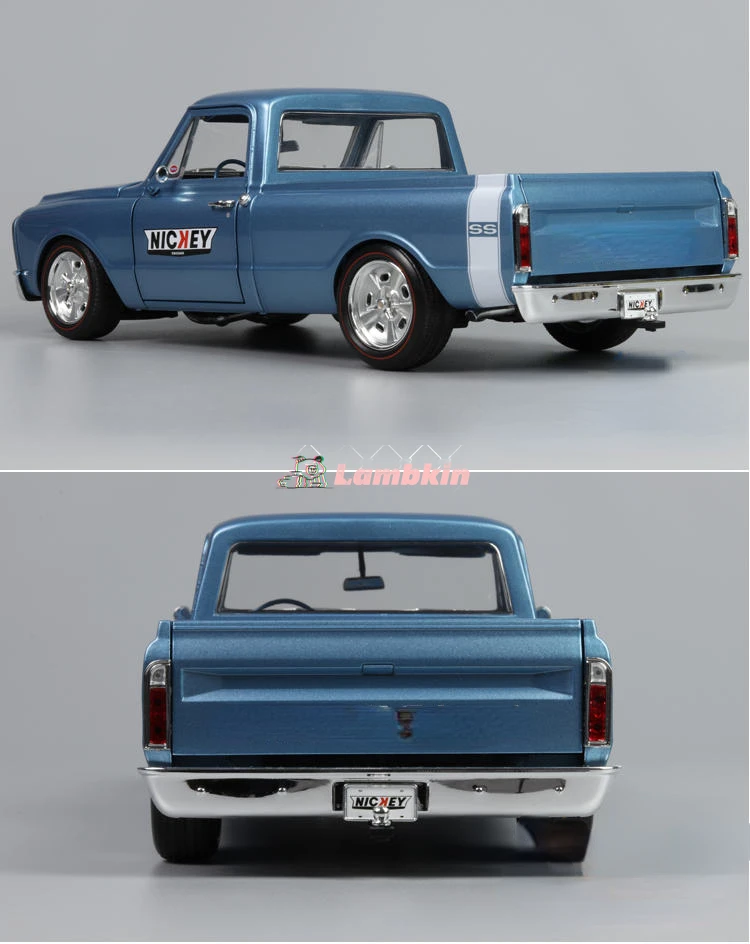 ACME 1:18 For Chevrolet nickey 1967 C10 SS pickup muscle car pickup truck alloy car model ornaments collection gift miniature