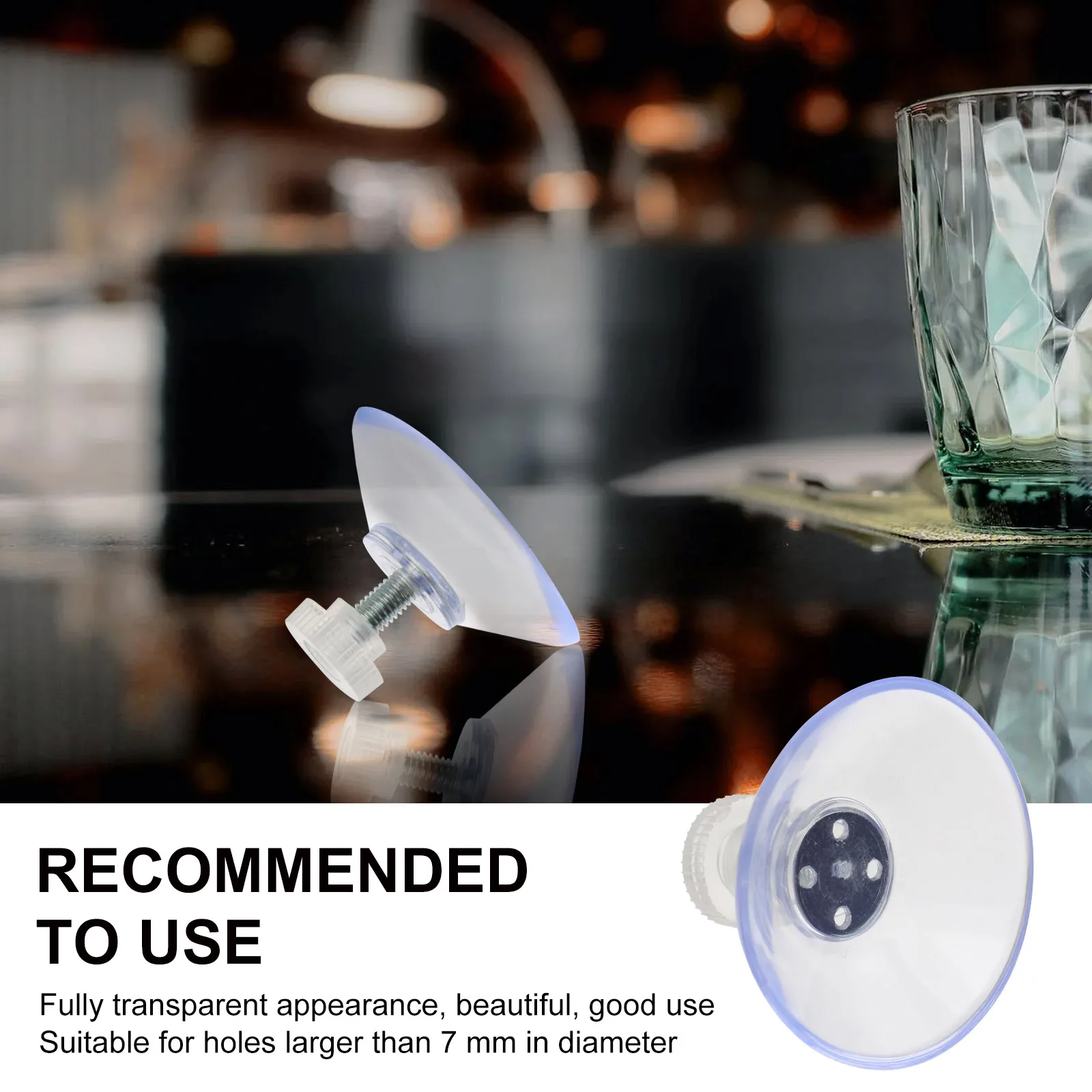 

10pcs Strong Transparent Screw Suction Cup Manual Sucker Gland Nut For Glass Surface Multi-Purpose Sucker Hanger Window
