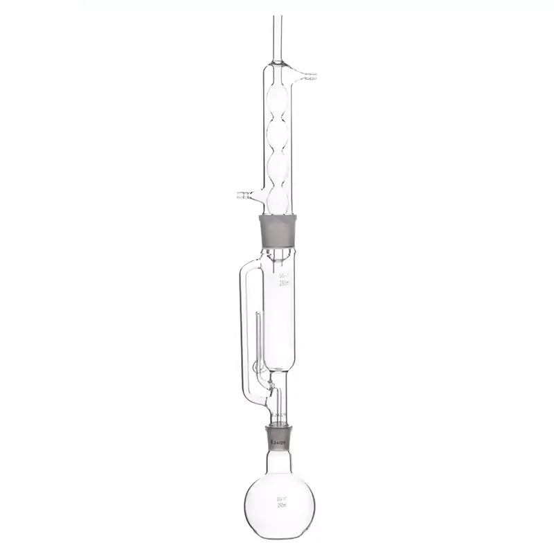 Spherical fat extractor Soxhlet extractor high borosilicate thickened distillation flat bottom flask 150/250/500/1000/2000ml