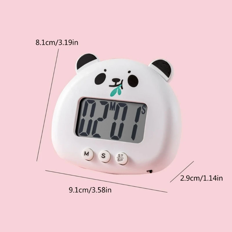 Cartoon Animal Digital Timer Small Digital KitchenTimer Countdown Timer with Back and Stand
