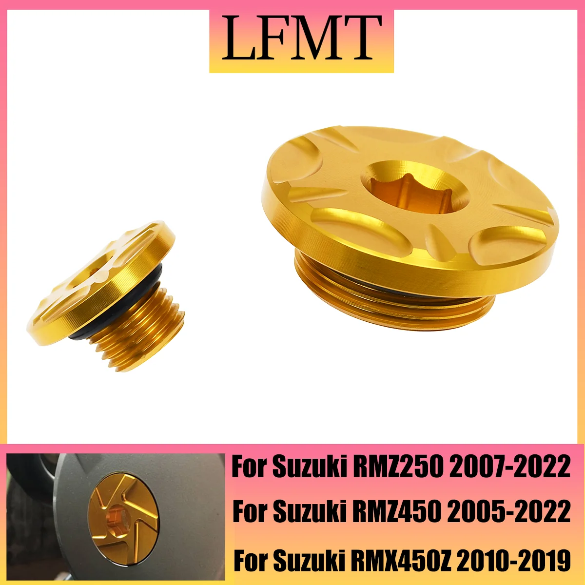 Motorcycle  Engine Timing Cover Timing Plug bolt For Suzuki RMZ250 2007-2022 RMZ450 2005-2022 RMX450Z 2010-2019 RM RMZ 250 450