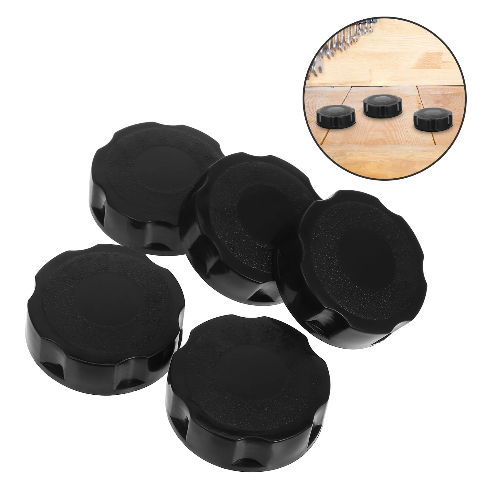

5pcs Fuel Tank Cap For Lawn Mower Durable Gas Cap Replacement Anti-Spill Design For 170F 186Fa 188F Micro Tiller Engine