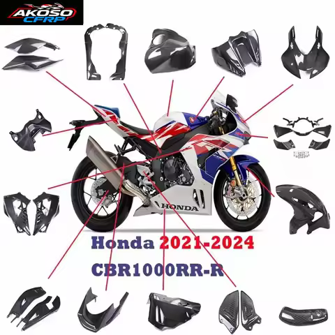 For Honda CBR1000RR-R 2021-2024 Motorcycle Fairings kits 100% Carbon Fiber Parts Side Covers Panels Protector Guard Accessories