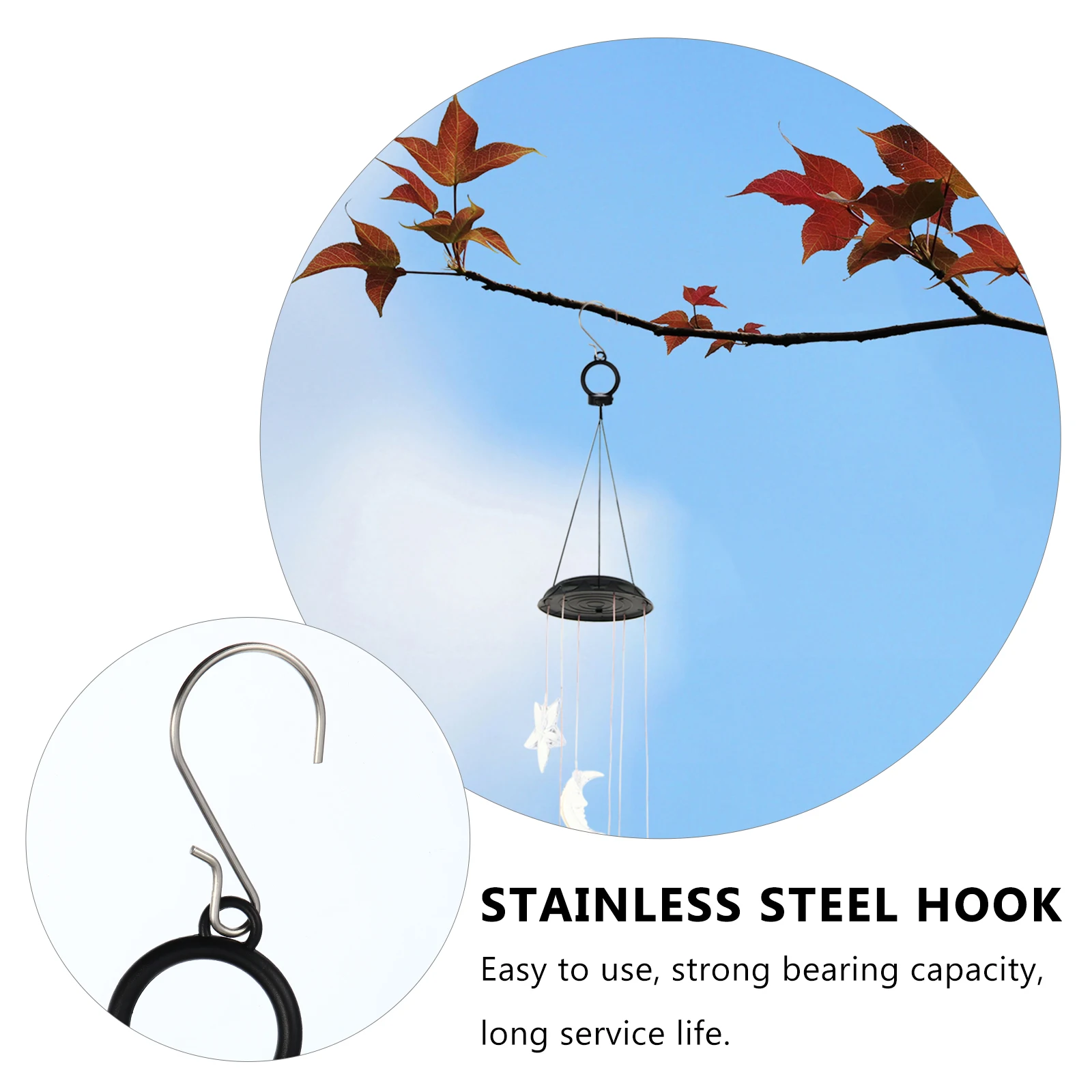 

1pc Solar Chimes Light Outdoor Garden Led Wind Bell Lamp Solar Powered Hanging Wind Chime For Holiday Party Decoration