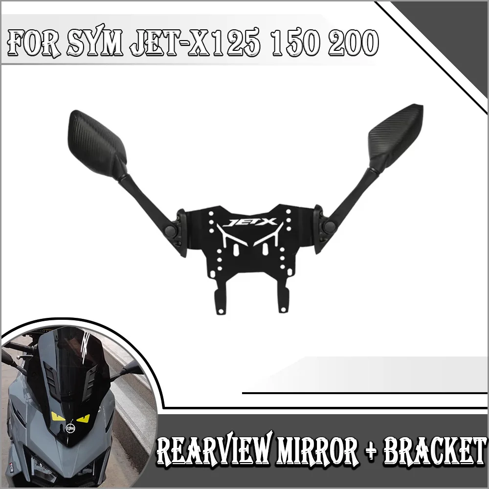 

Motorcycle For SYM Cruisym 150X 150 X JET X 125 150 200 Accessories Rearview Mirror Holder Rear View Mirrors Front Move Bracket