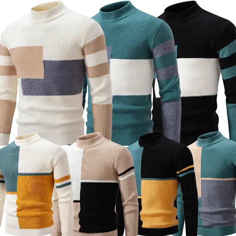 

7 Color Series Knitted Wool Sweater Sweater Autumn and Winter Warm Wear Fashion Color Pullover