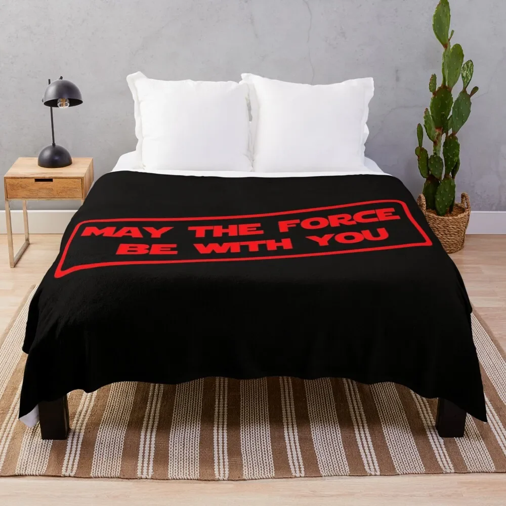 May The Force Be With You (Red version) Throw Blanket For Sofa Thin Cute Blankets