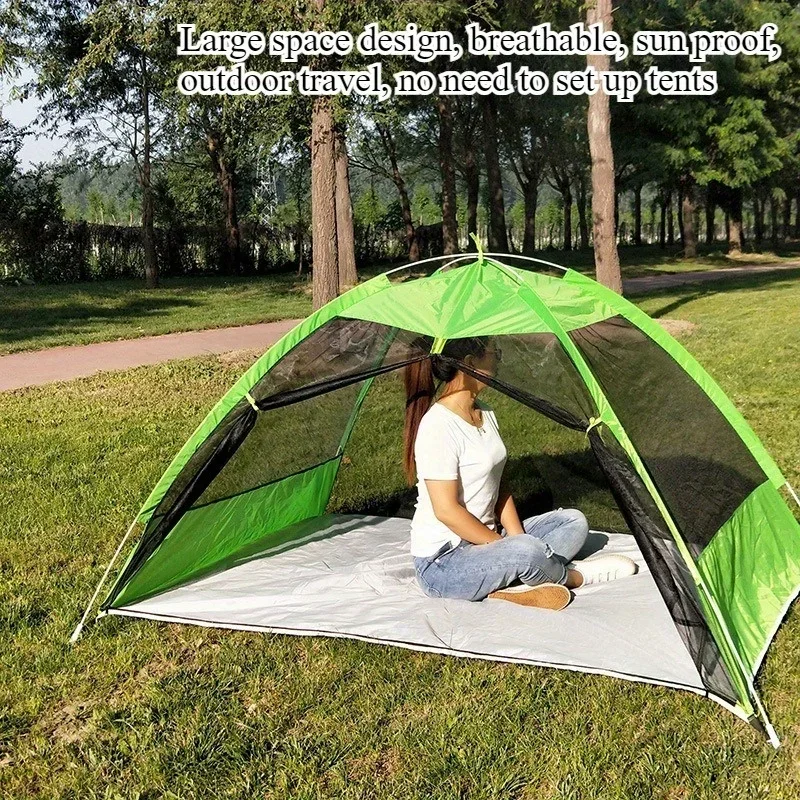 

Tourist Mountaineering Tent Outdoor Mosquito-proof Picnic Zip Tent Free Portable Tent Double Automatic Tent