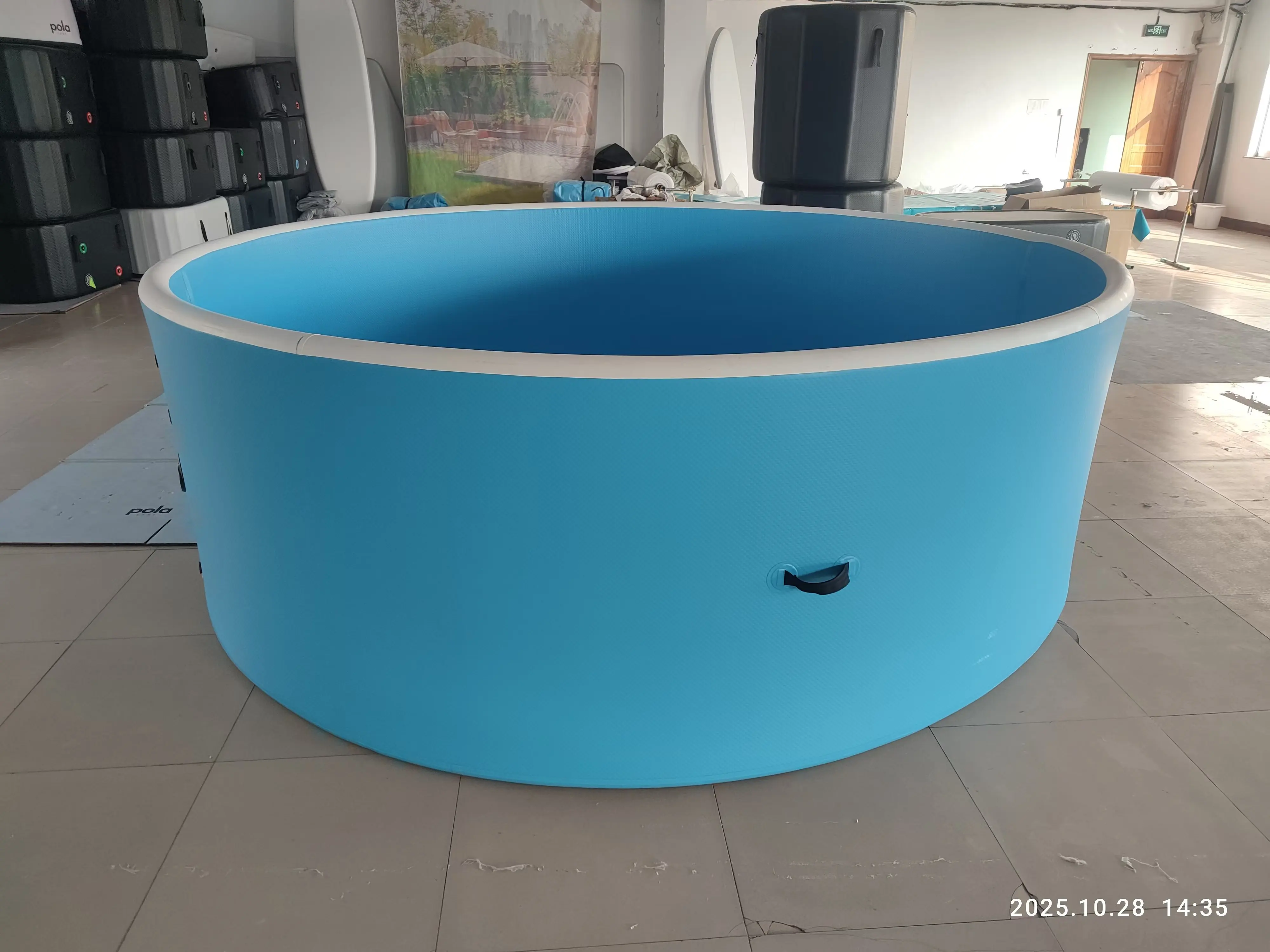 Inflatable Swimming Pool Children PVC Portable Durable Double Wall Fabric UV Resistant Foldable for Multiple People