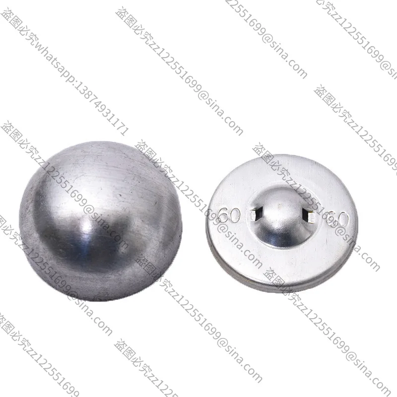 Suitable for Coat Button Mushroom ButtonBlank Hemispherical Button, Mushroom Aluminum BottomBag Button, Metal ButtonAccessory