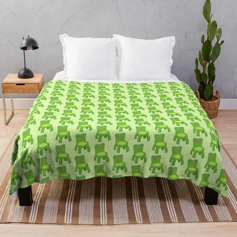 

Classic Froggy Chair Outlined Throw Blanket Thin Luxury Thicken Comforter Single Blankets