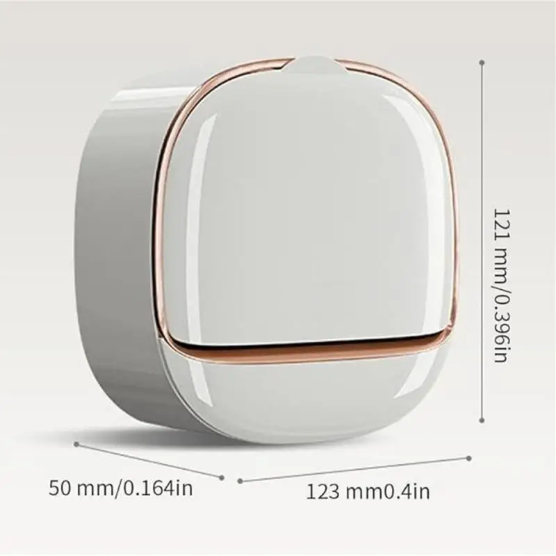 Light Luxury Soap Box Drain Toilet Perforation-free Shelving Wall Mounted Soap Box with Lid Clamshell Laundry Soap Box