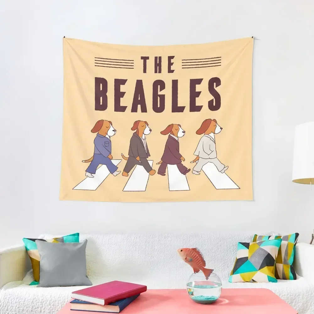 

The beagles dog band Tapestry Wall Carpet Aesthetic Room Decor Korean Tapestry