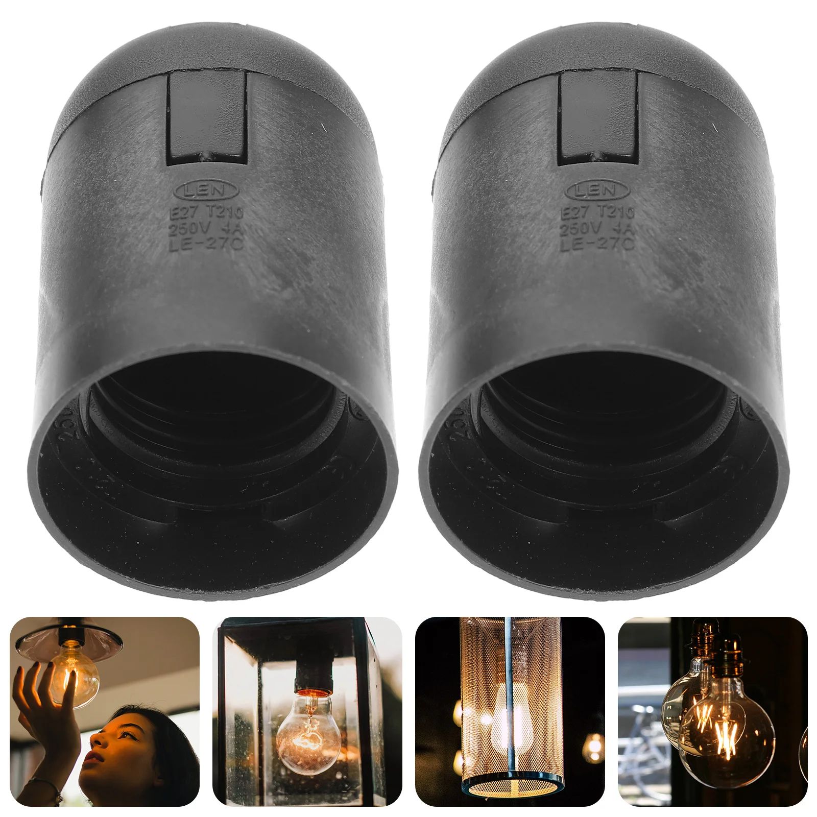 

20pcs Led Lamp Socket E27 Bulb Holder Light Base Durable Pendant Fixture For Indoor Lighting Cafe Bar Living Room Decor Night