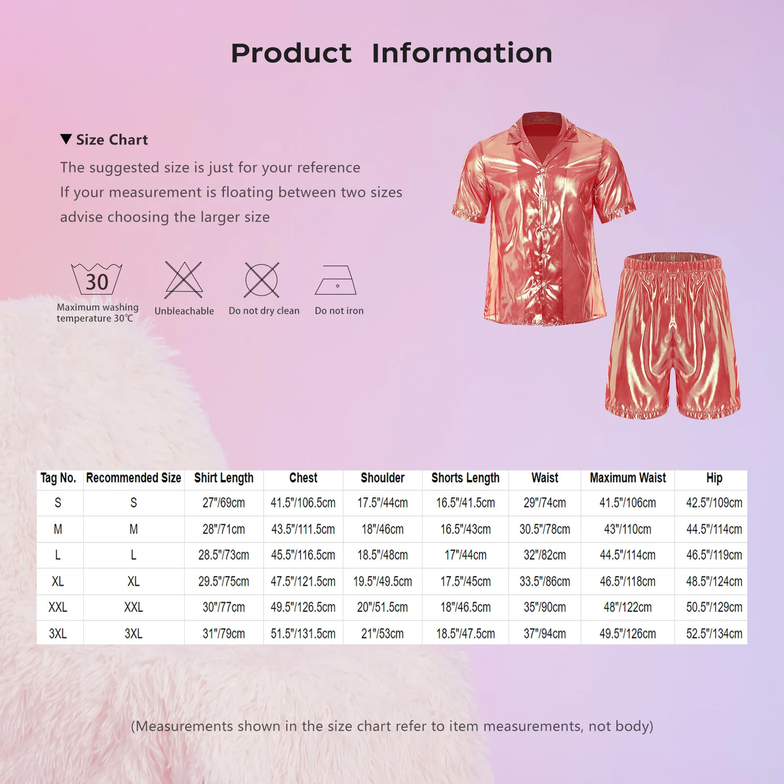 Men's Fashion Two Piece Shirt Sets Short Sleeve Shine Shirt Top And Loose Boxer Shorts for Casual Vacation Travel Beachwear