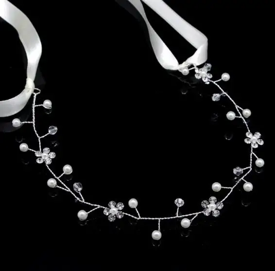 Bridal Wedding Crystal Hair Headband Rhinestone Crown Pageant Silver Color Women Girls Party Tiara for Hair