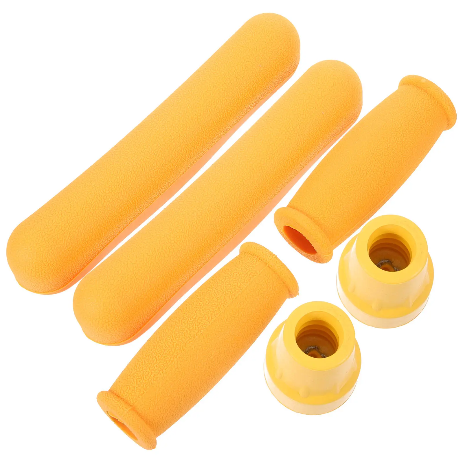1Set Crutch Kit Underarm Hand Grip Anti-Slip Comfortable Walking Crutch Pad Protective Feet Cap Replacement Hand Grip for Armpit