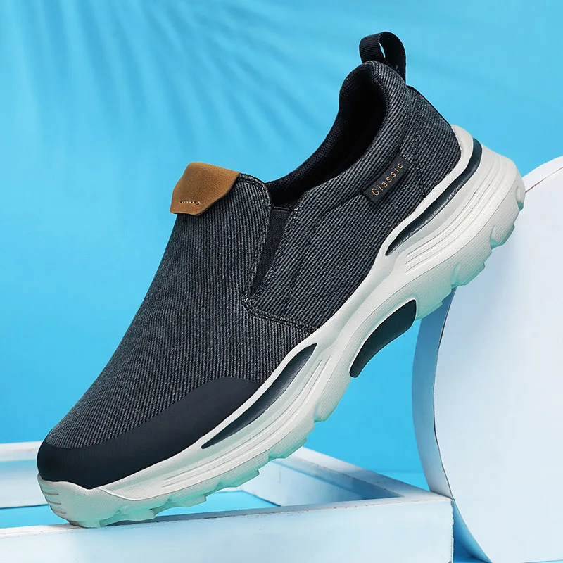 Zapatos planos de lona versátiles informales para hombre, zapatillas cómodas clásicas, mocasines transpirables para hombre, zapatos de ocio para