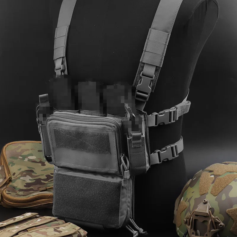 

Outdoor Portable Tactical Chest Hanging Bag Ultralight Tactical Vest Oxford Camouflage Unisex Chest Hanging Multifunctional