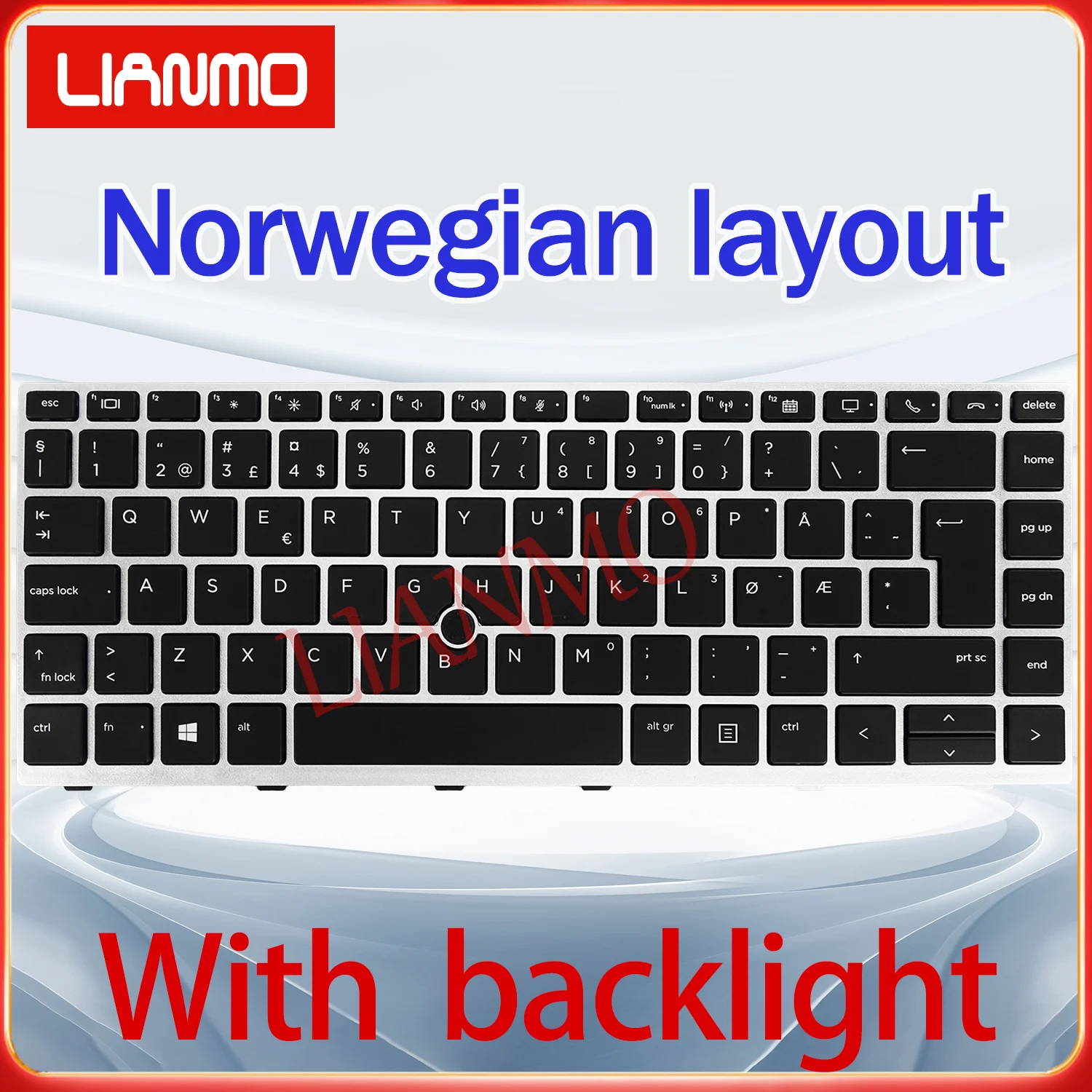 Spanish/Norwegian/Romania/Swedish/Slovenia/Turkish/Nordic for HP EliteBook 840 G5 846 G5 745 840 G6 14u G5 Backlight keyboard